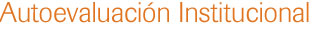Autoevaluación institucional